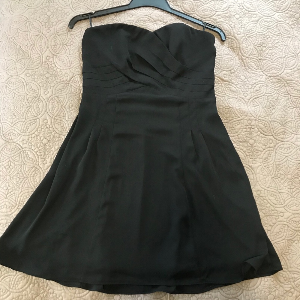 Express black strapless dress